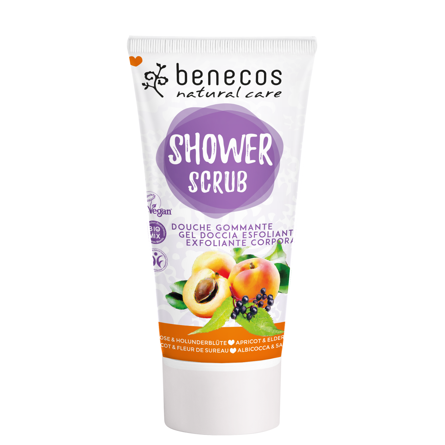 Gel de baño exfoliante Benecos
